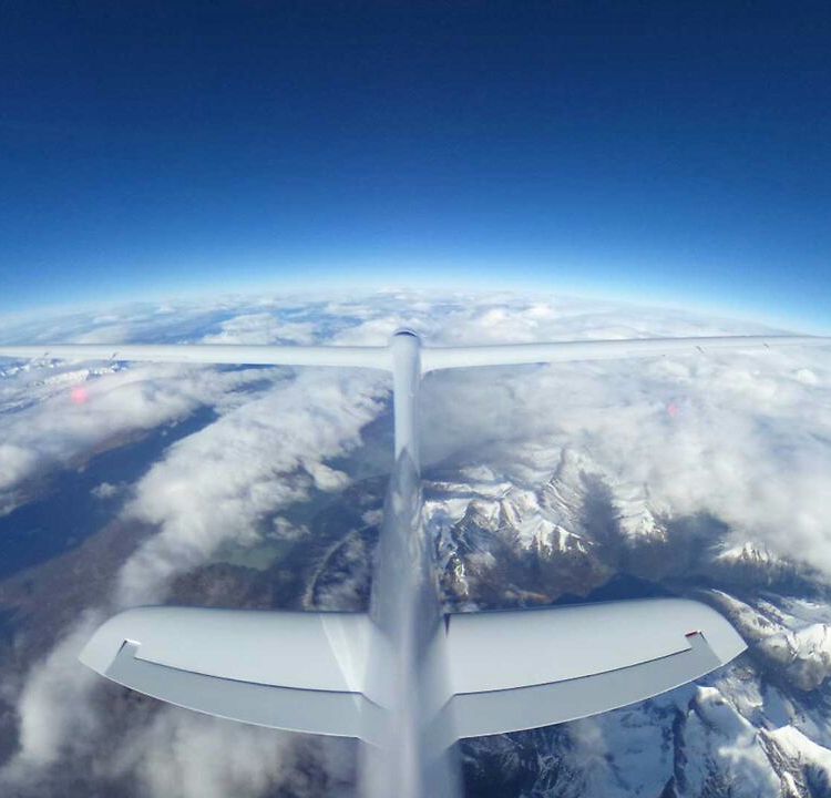 The Perlan Project - Perlan Tail Shot at 30000ft The Perlan Project - Perlan Tail Shot at 30000ft
