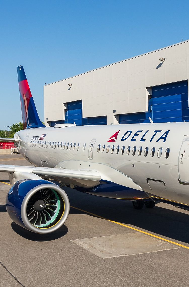 First Delta Air Lines A220 rolls out of paint shop in Mirabel 1 First Delta Air Lines A220 rolls out of paint shop in Mirabel 1