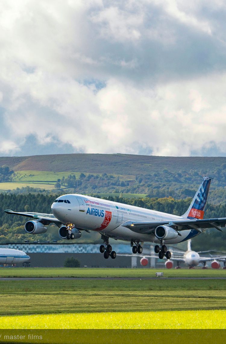 A340 Laminar Flow BLADE Demonstrator First Flight A340 Laminar Flow BLADE Demonstrator First Flight