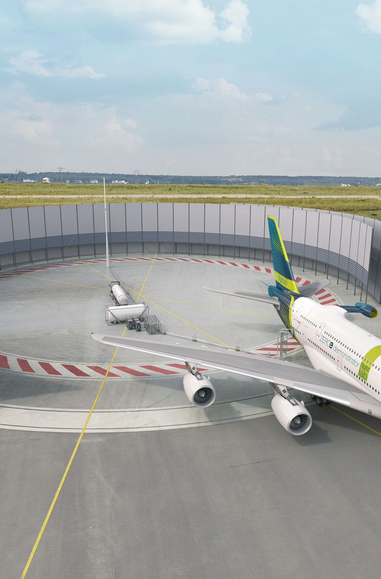 Airbus and ArianeGroup first liquid hydrogen ZEROe refuelling station Airbus and ArianeGroup first liquid hydrogen ZEROe refuelling station