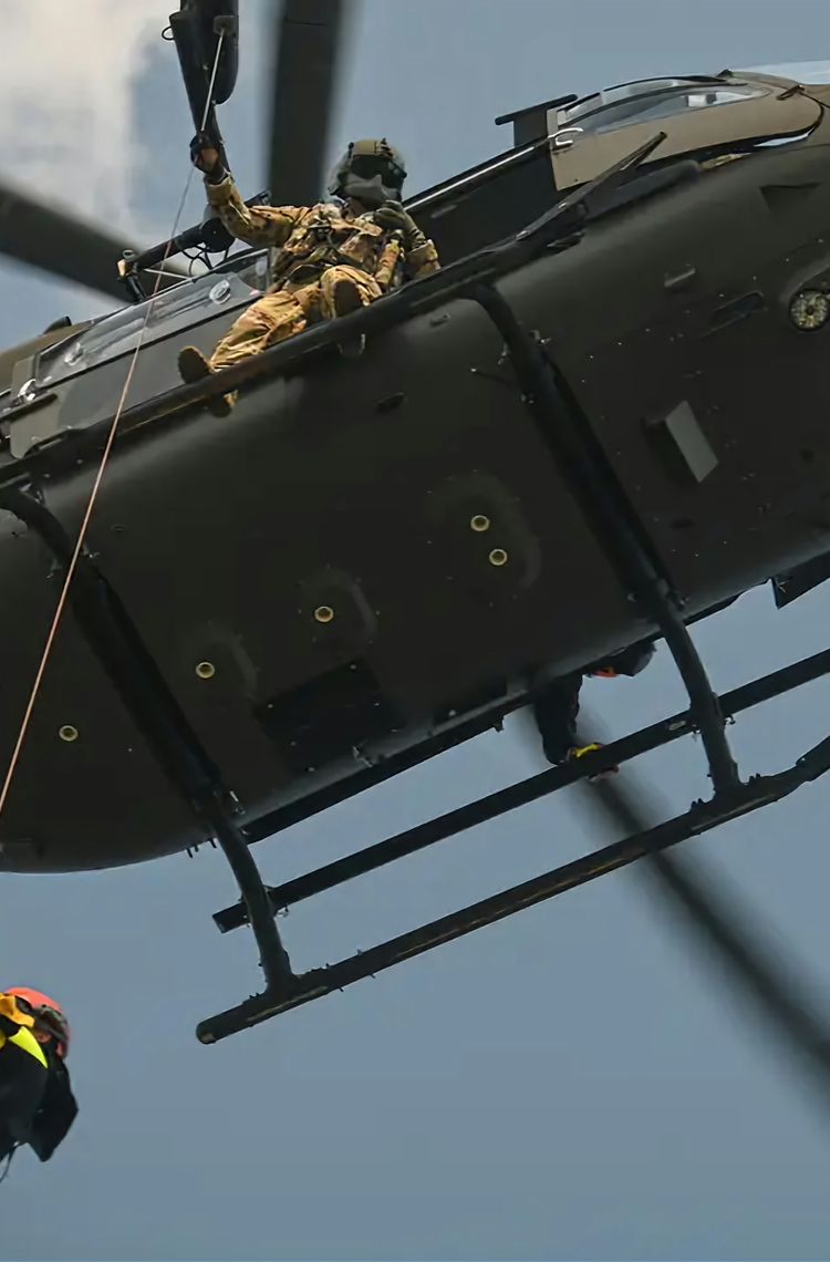 Hoist operation with Airbus UH-72B Lakota Hoist operation with Airbus UH-72B Lakota
