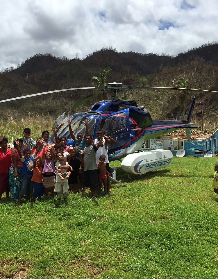 Airbus Helicopters Foundation supports Fiji in the aftermath of tropical cyclone Winston Airbus Helicopters Foundation supports Fiji in the aftermath of tropical cyclone Winston