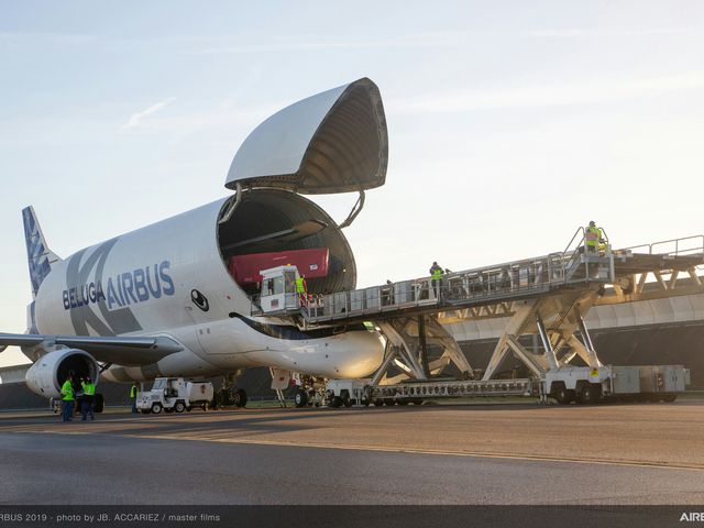 BelugaXL first flight carrying set of A350 XWB wings BelugaXL first flight carrying set of A350 XWB wings