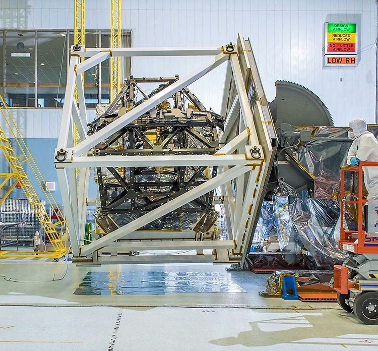 James Webb Telescope at Airbus facilities James Webb Telescope at Airbus facilities