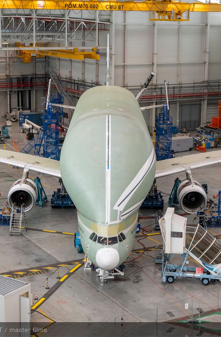 BelugaXL ground vibration testing 1 BelugaXL ground vibration testing 1