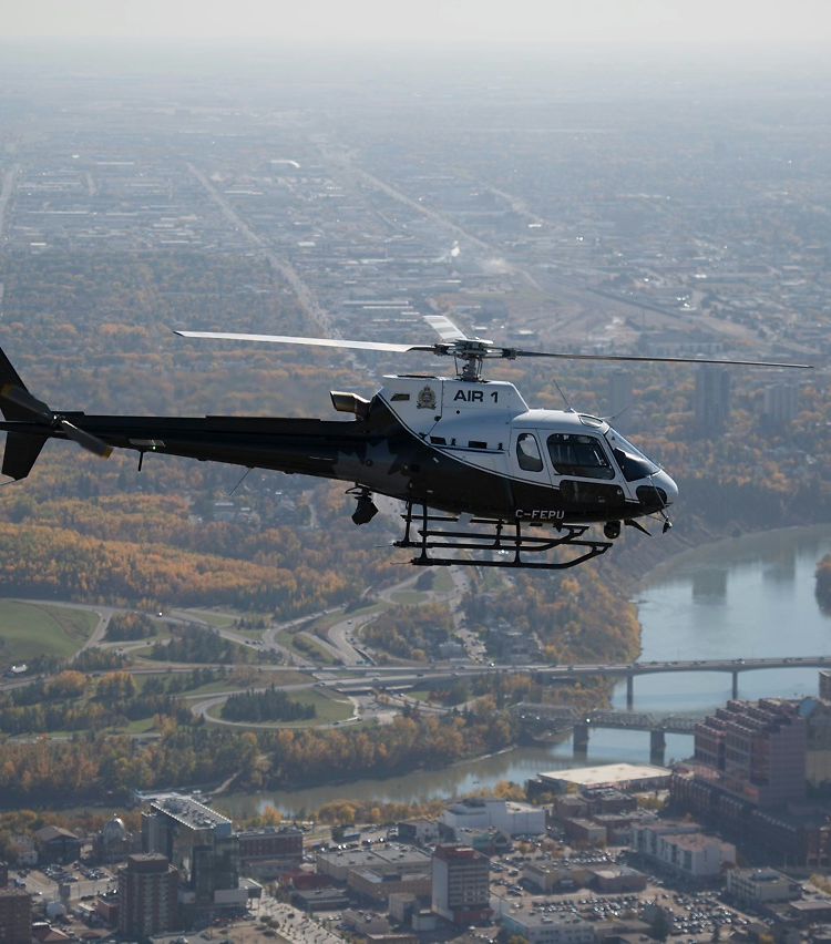 Edmonton Police Service's H125 helicopter Edmonton Police Service's H125 helicopter