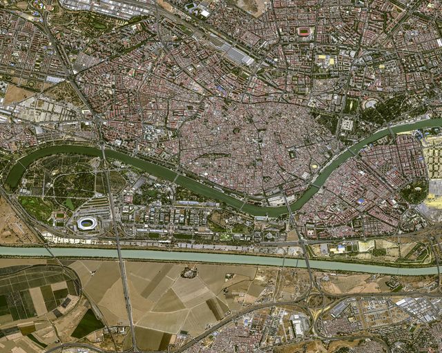 Seville Center Satellite image from Pléaides Neo Seville Center Satellite image from Pléaides Neo