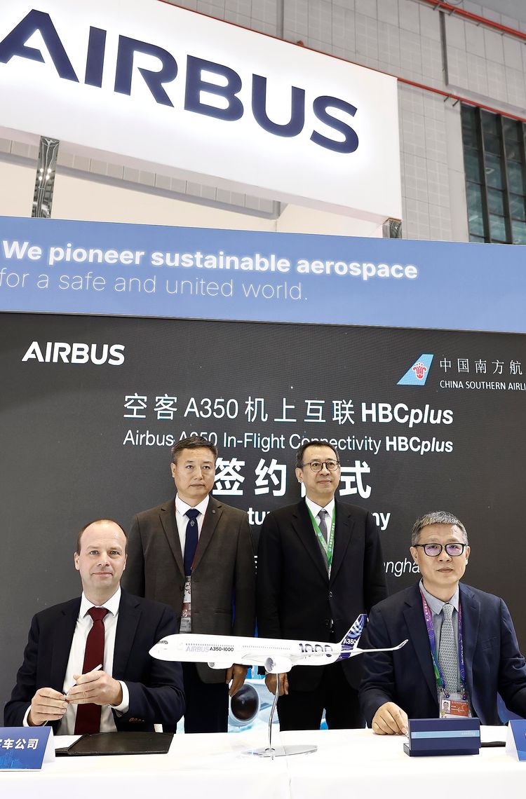 China Southern Airlines A350 signs for HBCplus China Southern Airlines A350 signs for HBCplus