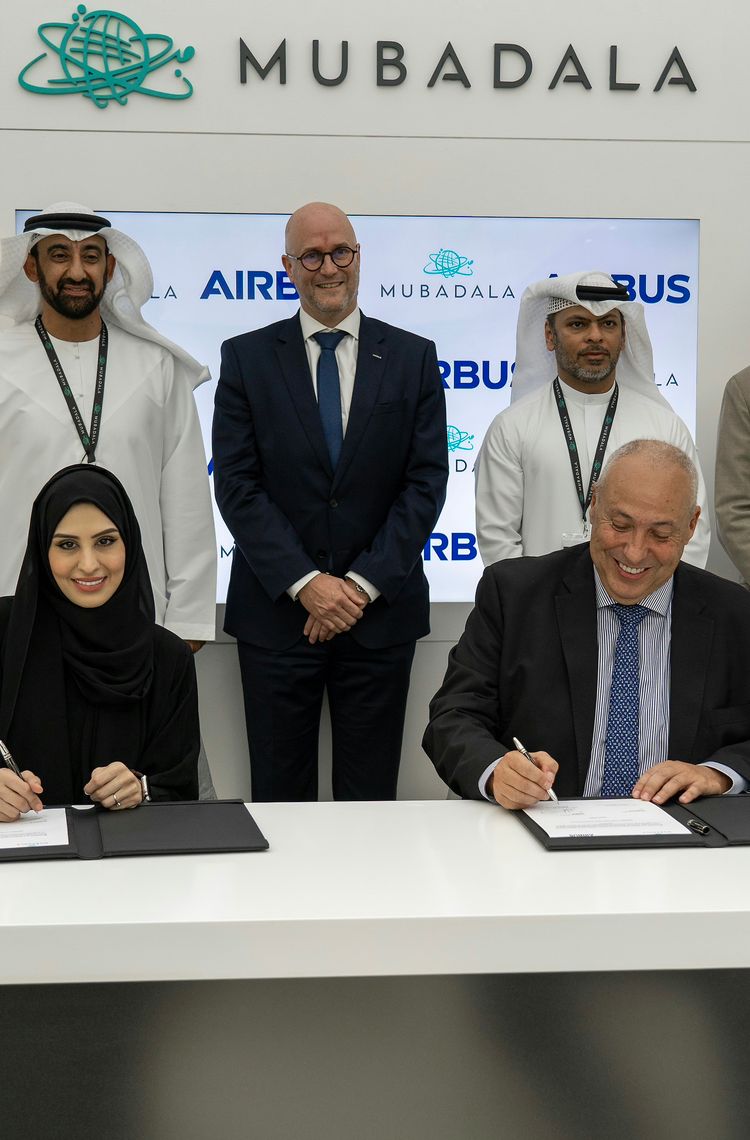 Mubadala and Airbus partnership signature - DAS 2023 Mubadala and Airbus partnership signature - DAS 2023
