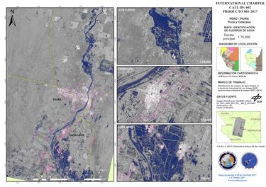 Tandem-X Water Detection Map - Piura and Catacaos, Peru Tandem-X Water Detection Map - Piura and Catacaos, Peru