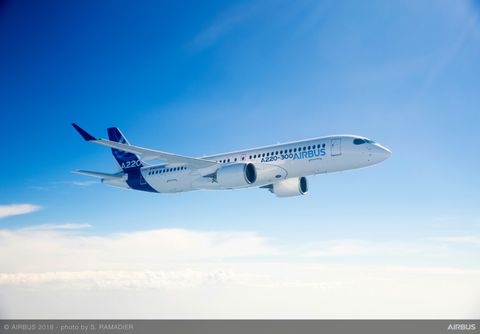 A220-300 in flight A220-300 in flight