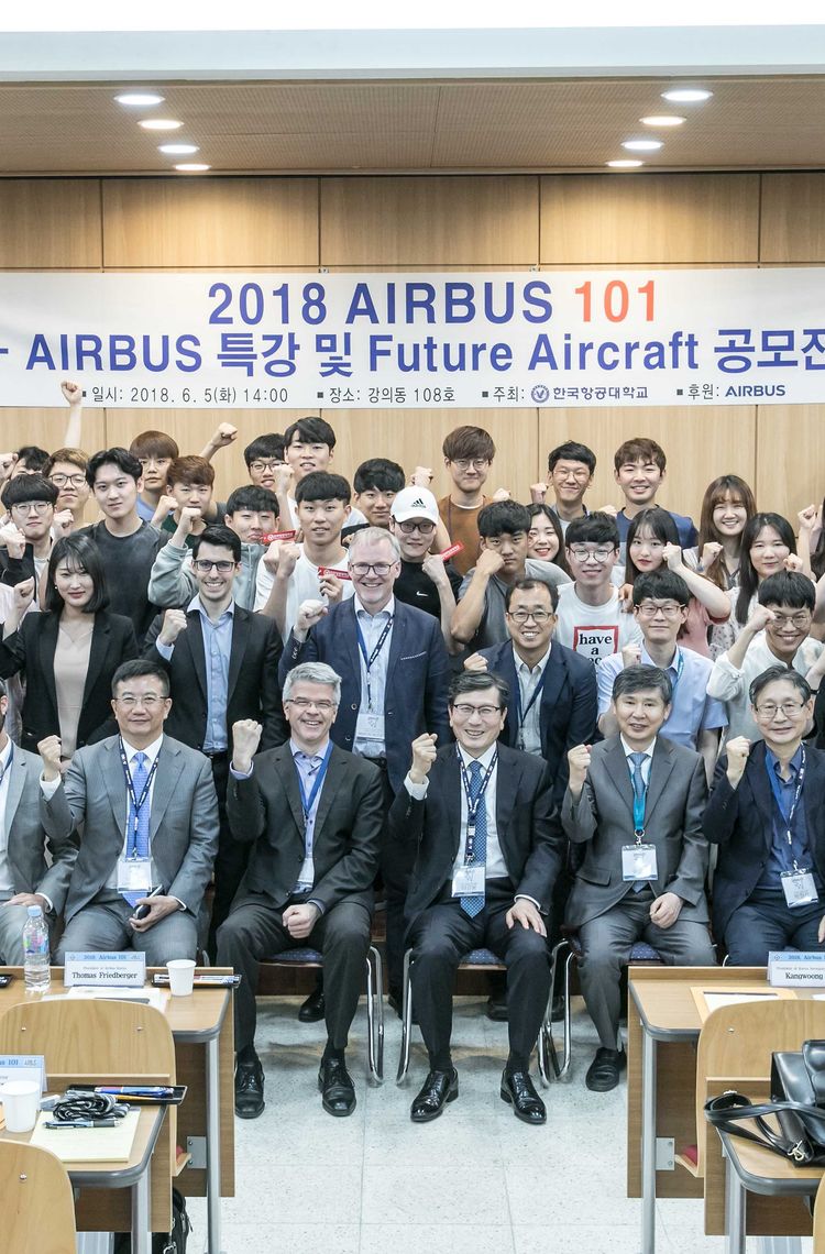 Korean university students see the future of aerospace with Airbus Korean university students see the future of aerospace with Airbus