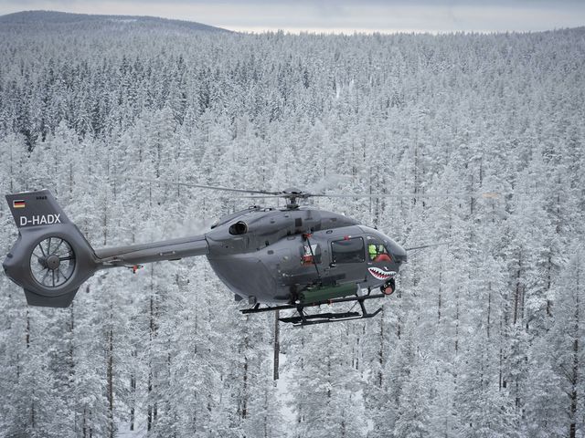 H145M successfully launched 70mm Laser Guided Rockets during its firing campaign in Sweden H145M successfully launched 70mm Laser Guided Rockets during its firing campaign in Sweden