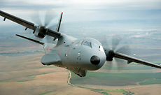 Airbus C295 transport aircraft flying