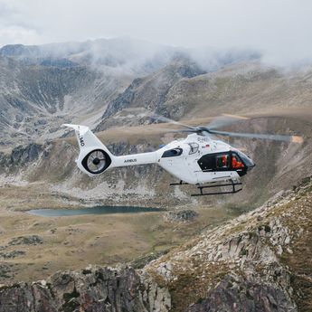 Airbus H140 in the Pyrenees Airbus H140 in the Pyrenees