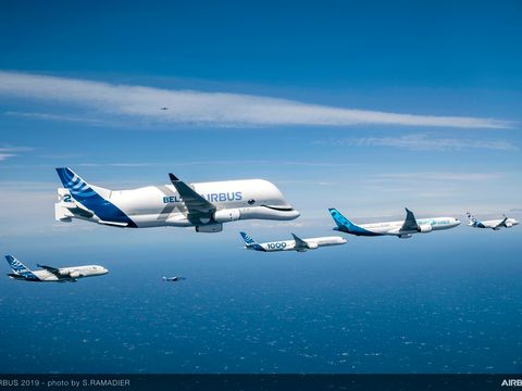 Airbus 50th years anniversary formation flight - Air to air Airbus 50th years anniversary formation flight - Air to air
