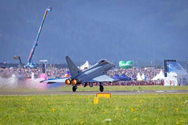 Captain Noble takes off for his display at the Airpower airshow in Zeltweg, Austria. Captain Noble takes off for his display at the Airpower airshow in Zeltweg, Austria.