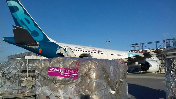 Airbus Foundation and IFRC cyclone Idai relief flight from Switzerland