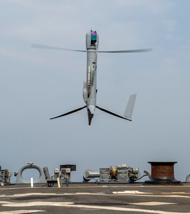 USS Paul Hamilton IMX23 Operations, Copyright © Petty Officer 2nd Class Elliot Schaudt Flexrotor launch off of the USS Paul Hamilton, Copyright © Petty Officer 2nd Class Elliot Schaudt