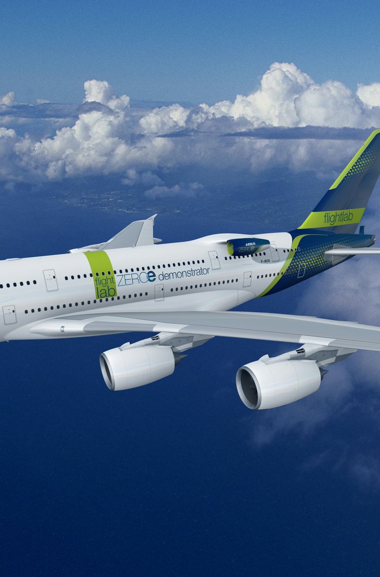 A380 flight test platform for the ZEROe demonstrator A380 flight test platform for the ZEROe demonstrator