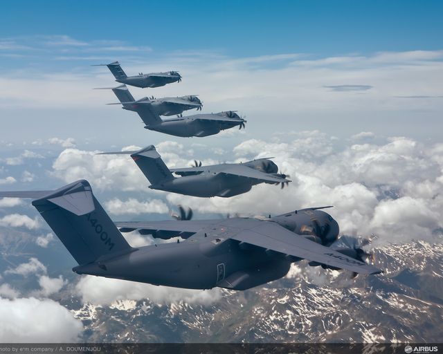 A400M in formation flight 2012 A400M in formation flight 2012