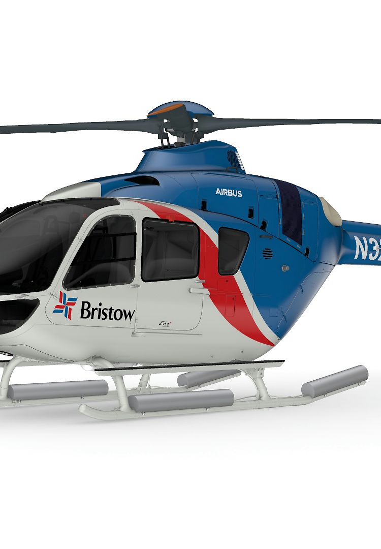 Digital rendering of Bristow's H135 Digital rendering of Bristow's H135