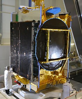 SES-10, the 10th Eurostar satellite built by Airbus for satellite operator SES, in cleanrooms in Toulouse, France SES-10, the 10th Eurostar satellite built by Airbus for satellite operator SES, in cleanrooms in Toulouse, France
