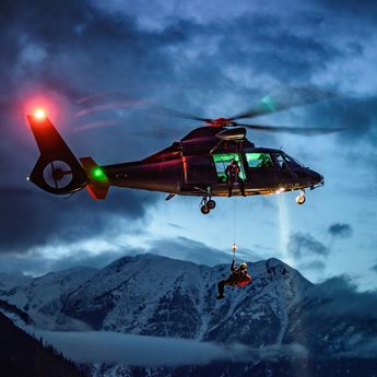 Talon Helicopters' Dauphin in action Talon Helicopters' Dauphin in action
