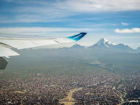 A330 in flight at Toluca & La Paz A330 in flight at Toluca & La Paz