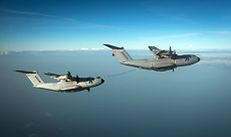 Airbus A400M refuelling contacts with second A400M Airbus A400M refuelling contacts with second A400M