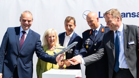 ILA Berlin air show 2022 - Lufthansa Technik hands over first Airbus A321LR to the German armed forces