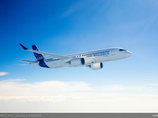 A220-300 in flight A220-300 in flight