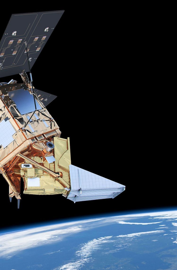 Sentinel 5 Precursor in Orbit - Artist view Sentinel 5 Precursor in Orbit - Artist view