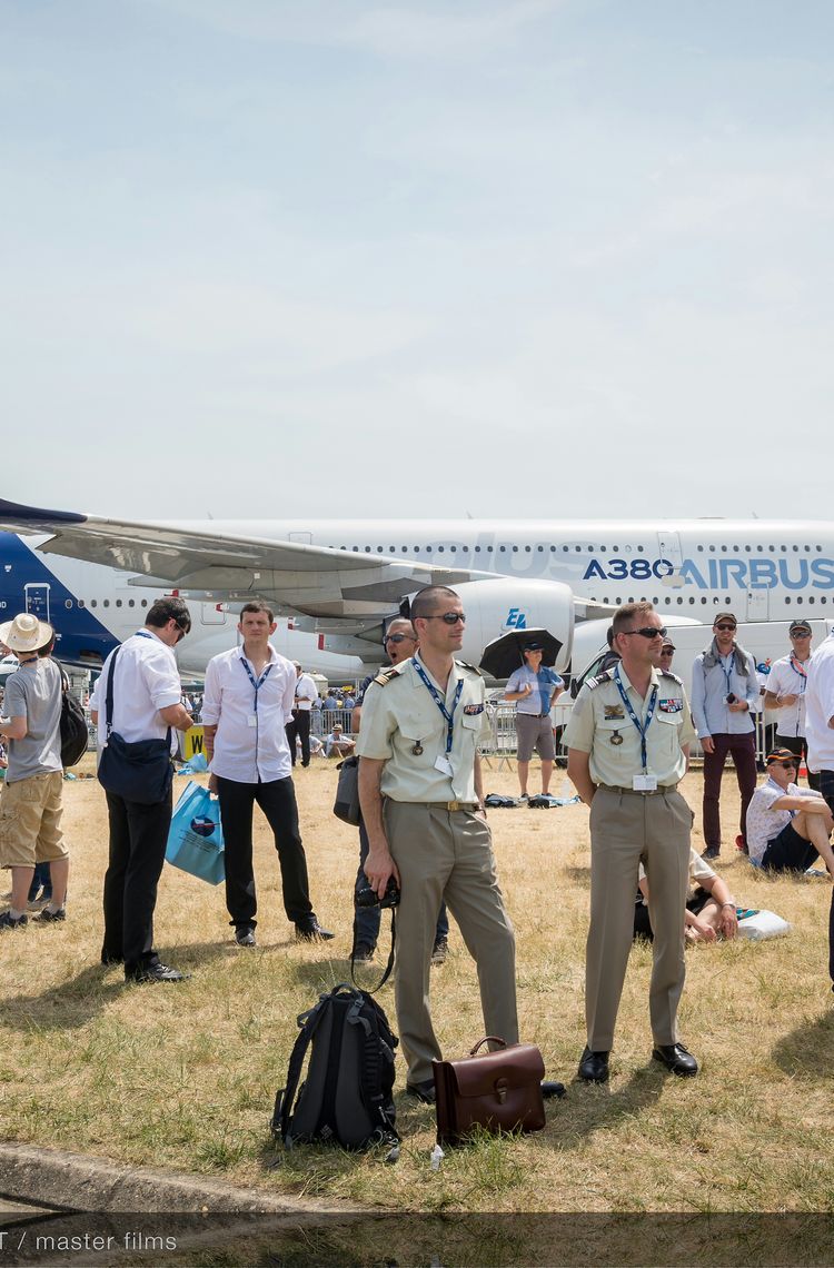 Flying display ambiance at Paris airshow 2017 Flying display ambiance at Paris airshow 2017