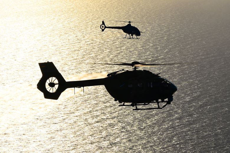 Airbus H145M and VSR700 during MUSHER exercise Airbus H145M and VSR700 during MUSHER exercise