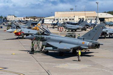 Spanish and allied fighter jets ready for the next Ocean Sky mission Spanish and allied fighter jets ready for the next Ocean Sky mission