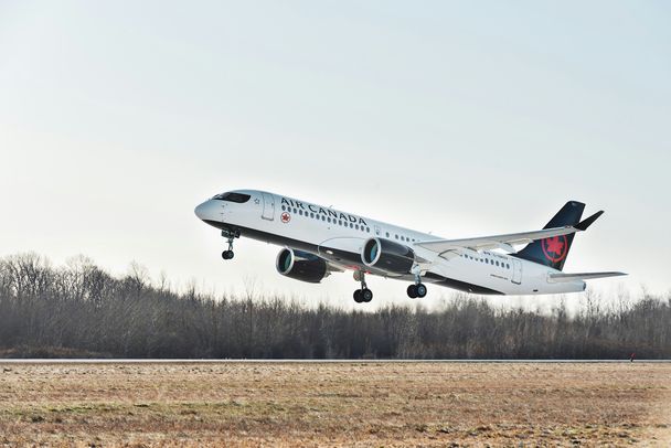 Air Canada A220-300 takes off