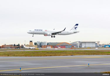 1st A321 to Iran Air landing 1st A321 to Iran Air landing