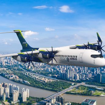 ZEROe fully electric hydrogen-powered four pod aircraft ZEROe fully electric hydrogen-powered four pod aircraft