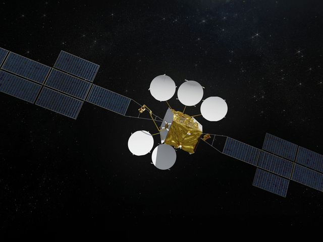 HotBird new generation satellite - Artist view HotBird new generation satellite - Artist view
