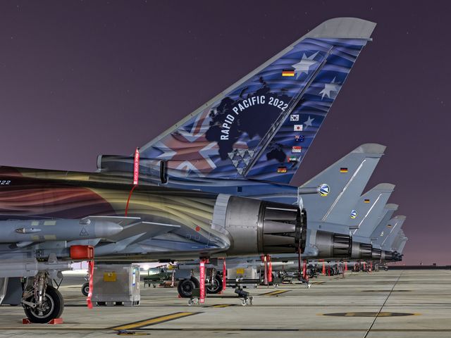German Eurofighter deployment for exercise Rapid Pacific 2022 German Eurofighter deployment for exercise Rapid Pacific 2022