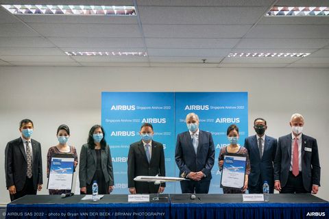 Singapore Airshow 2022 - Airbus and Singapore Airline signature