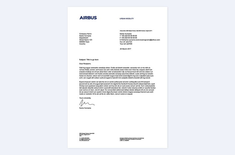 Airbus Urban Mobility brand guidelines Airbus Urban Mobility brand guidelines
