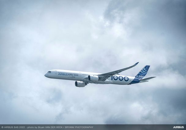 Singapore Airshow 2022 - A350-1000 Airbus flying display