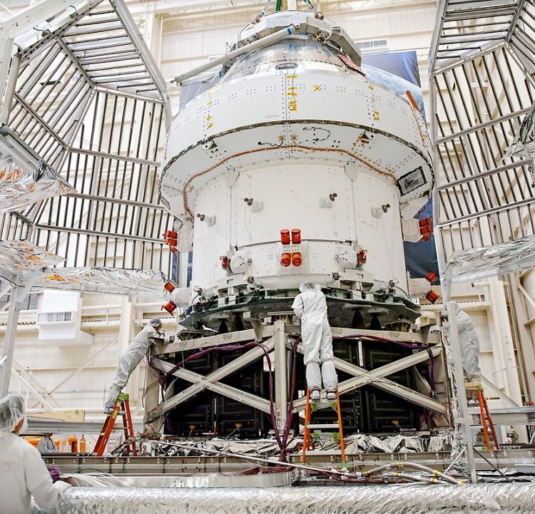 Orion spacecraft for Artemis I tests at NASA Orion spacecraft for Artemis I tests at NASA