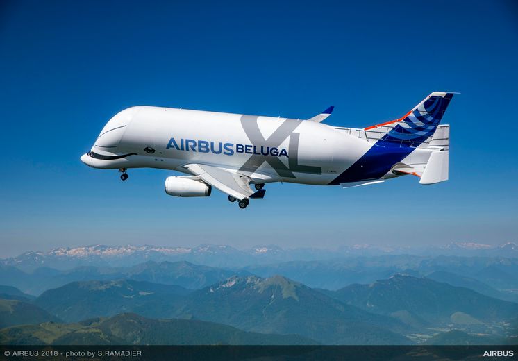 BelugaXL First Flight - In flight BelugaXL First Flight - In flight