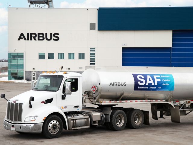 SAF truck at Airbus Canada SAF truck at Airbus Canada