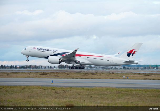  A350-900 Malaysia Airlines taking off