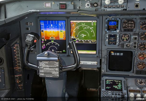 Upgraded cockpit of A300 UPS
