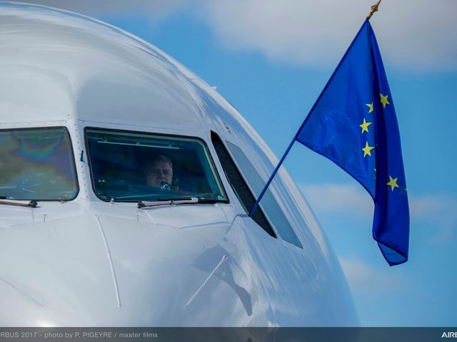 A340 Laminar Flow BLADE Demonstrator First Flight - Arrival A340 Laminar Flow BLADE Demonstrator First Flight - Arrival